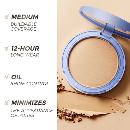 Waterproof Matte Oil-Control Pressed Powder