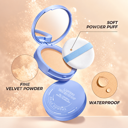 Waterproof Matte Oil-Control Pressed Powder