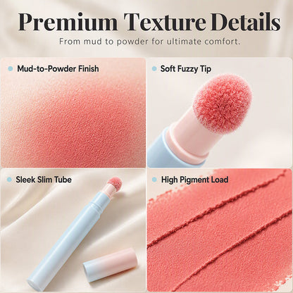 Soft Matte Finish Lipstick with Puff Applicator